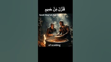 Quran English translation Surah Waqi’ah سورة الواقعة Surat No 56 Ayat No 92 to 96 #holybook #quran