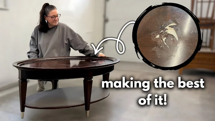 FREE Bombay Style Table Makeover | Fixing a HOLE in MDF + One Day Flip!