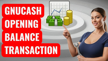 How to Add a Simple Opening Balance Transaction in GnuCash