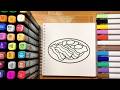 🎬 Satisfying Art Video 🍳 Cute Bacon and Eggs Art: Relaxing Marker Coloring with Music ✨