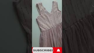 Partywear long gown cutting and stitching/ #shorts screenshot 3