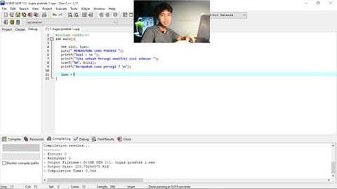 TUGAS ALGORITMA DAN PEMOGRAMAN || Tugas Operator 1 || Menghitung Luas Persegi pada program Bahasa C