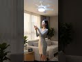 2-in-1 Ceiling Fan Light with Remote, E26/E27 Socket, 3 Colors, 6 Speeds, Timer