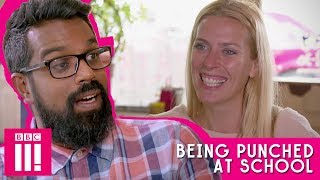 Being Punched At School | Romesh Talks To Sara Pascoe