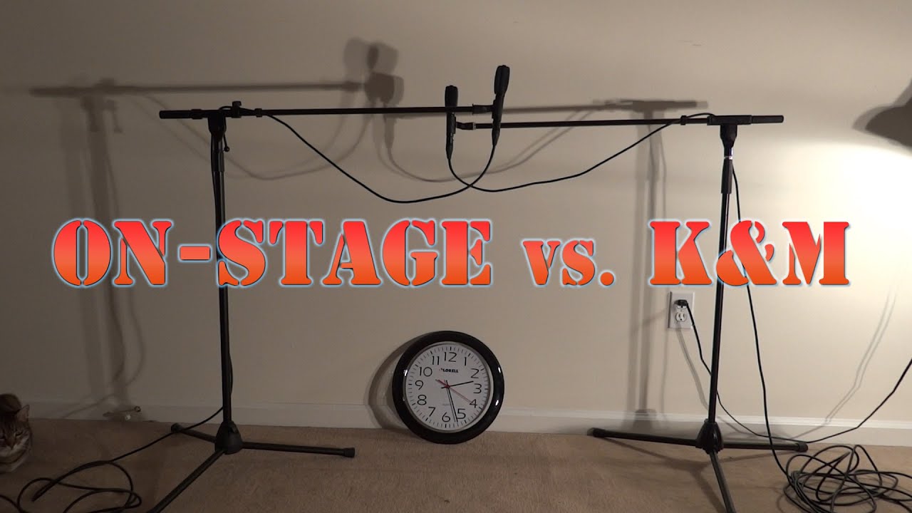 Entry Level Microphone Stand Comparison:  On-Stage vs. K&M