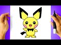 How to DRAW PICHU - Pokemon Drawing
