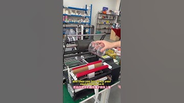 Small Round bottle labeling machine with Chinese and English operation system.# #labelingmachine