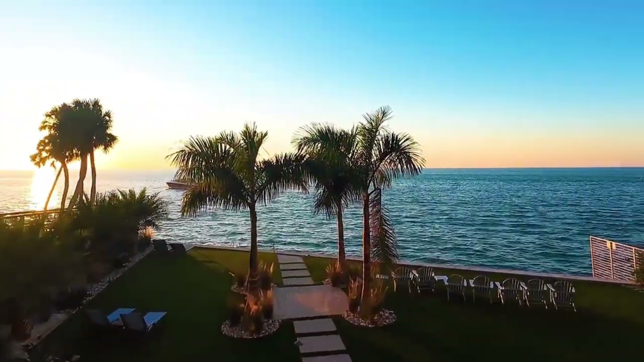 Siesta Key Gulf Front rental at sunset