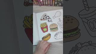 Pizza Slice Colouring In, Quick Food Colour Fun #asmr #colouring