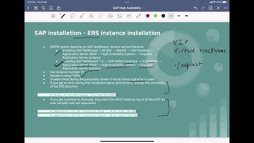 SAP High Availability - Course Overview | ERS Installation