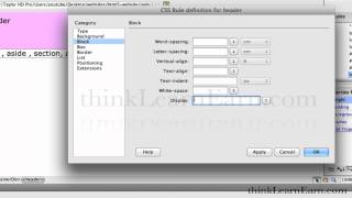 Dreamweaver CS5.5 tutorials lessons how to create an html5 CSS3 website page development easy demo