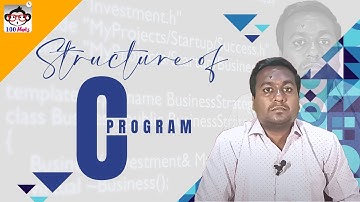 Structure of C program - Learn Computer in Tamil - Online Class by Cornelius