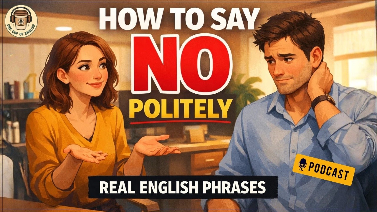 How to Say No in English (Polite & Natural Phrases for Beginners A2–B1)