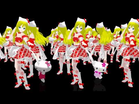 【MMD】 ねこみみスイッチ 【Hello Kitty + Nene】