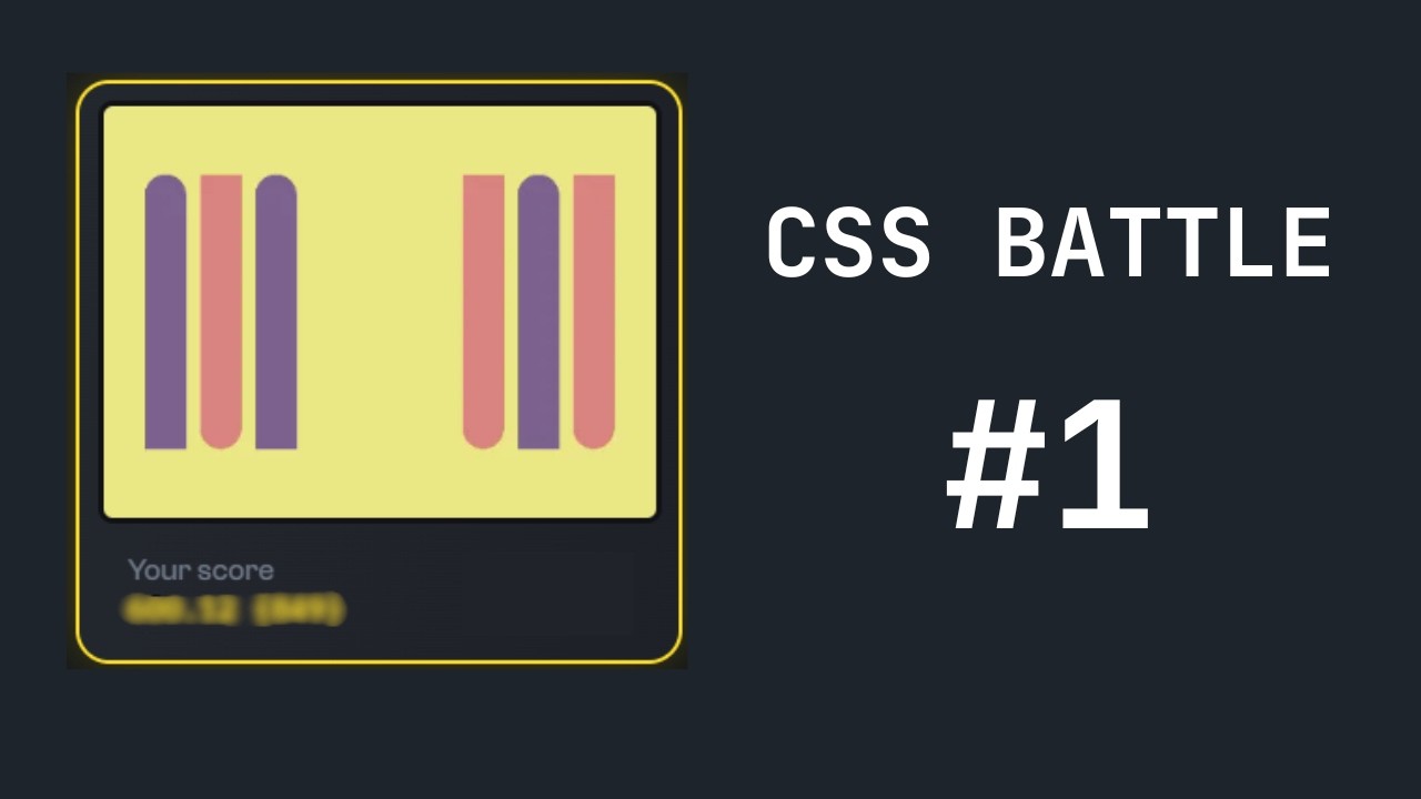 CSS Battle #1 | Pure CSS Coding Challenge | No Talking - YouTube