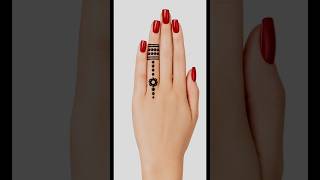 1 Minute Finger Mehndi Design | Quick Mehndi Tutorial
