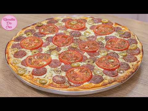 PIZZA CASEIRA PERFEITA | FÁCIL & RÁPIDA | RECEITAS DA CRIS