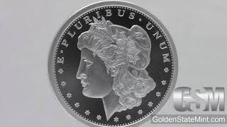 1 oz Morgan Silver Dollar Golden State Mint .999 Fine Silver bullion