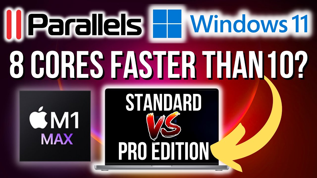 Hælde gryde Undtagelse Parallels Standard faster than Pro? Windows gaming on M1 Mac compared: 16  vs 32 GB RAM, 8 vs 10 CPU - YouTube