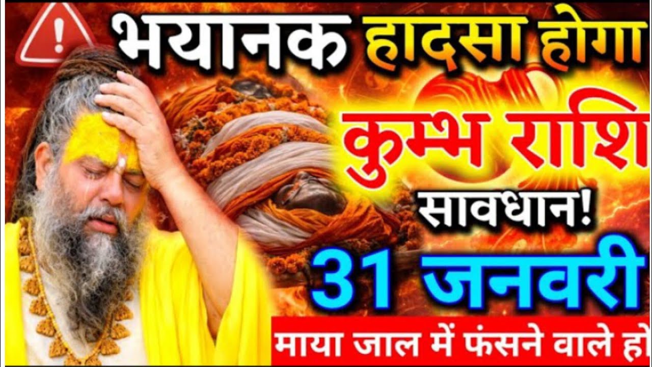“31 जनवरी कुम्भ राशि: बड़ा खतरा सामने! सावधान रहें”आज एक गलत कदम… और सब खत्म!”