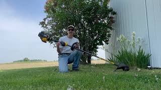 My DEWALT 60 Volt String Trimmer  (DCST970X1)  Video 88