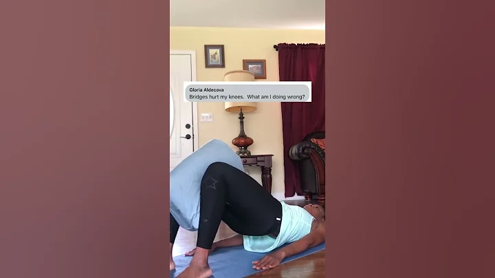 Knee Pain Modification Glute Bridges #shorts
