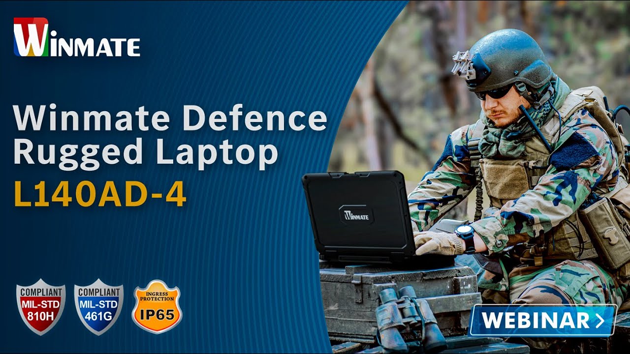 【Winmate Webinar】Winmate Rugged Laptop L140AD-4 - YouTube