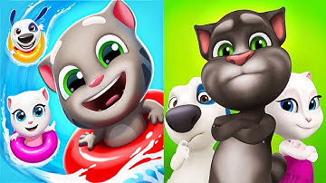 Talking Tom Pool VS Talking Tom Bubble Shooter Gameplay HD 2021 (Android, iOS)