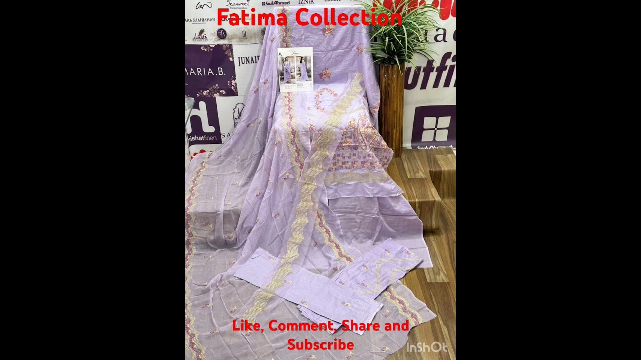 Ready To Dispatch Adan Libas Hadiqa Bashir Luxury Lawn 2024