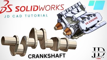 V6 Car Engine Part Design Solidworks Tutorial for CrankShaft Chapter-1 Free Course