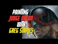 Acrylic painting with greg staples  judge dredd