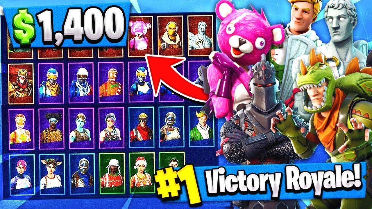 What A 1000 Stacked Fortnite Account Looks Like... YouTube