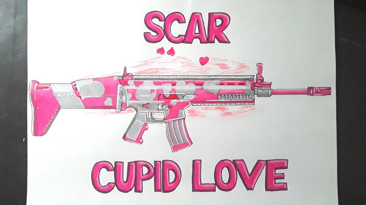 Menggambar Scar Cupid Love Gambar Senjata Free Fire YouTube