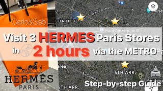 Conquer 3 Hermes Paris Stores in 2 Hours via the Metro | Carlo&Seb Vlog