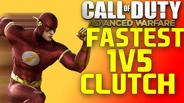 Fastest COD:Advanced Warfare Search and Destroy 1v5 CLUTCH (45 seconds)