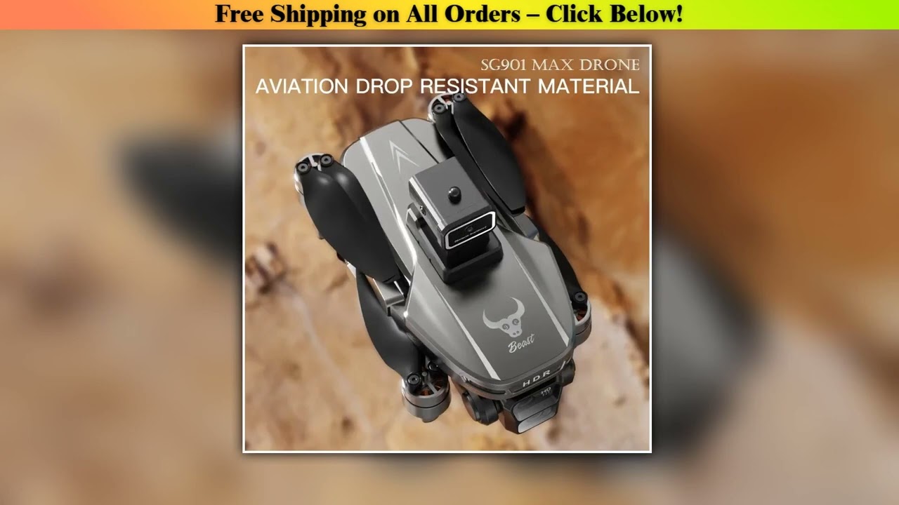 NEW SG901 MAX GPS 4.5-inch Large Screen Remote Control Drone With Obstacle Avoidance Brushless