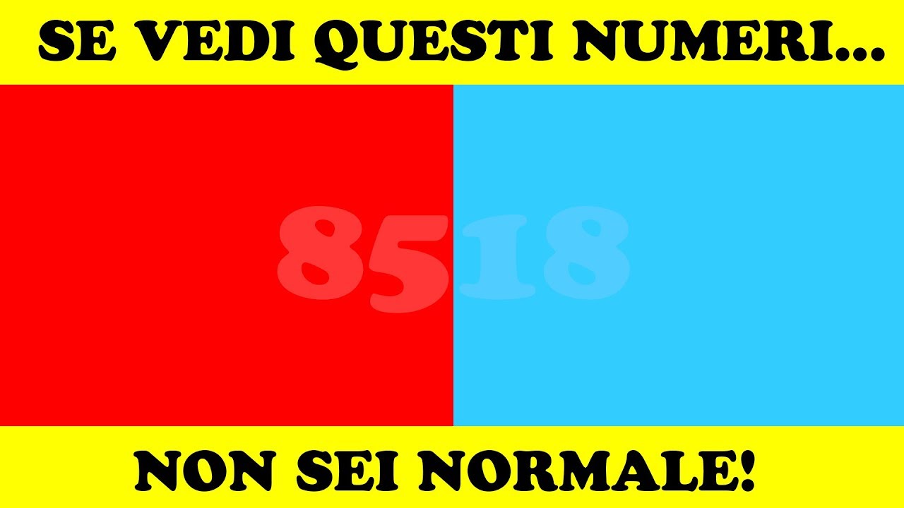 CHE NUMERO VEDI? - 98% FALLISCE | Test Vista