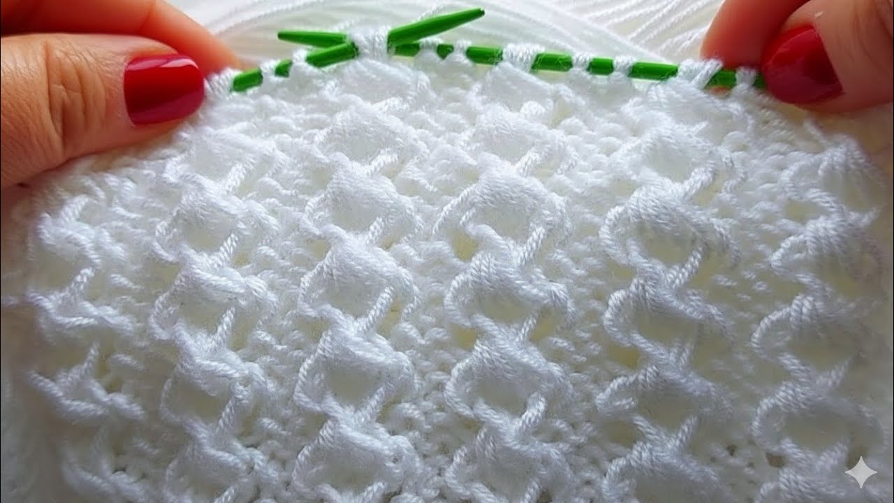 Это вязание просто потрясающее! Уникальная модель одеяла, связанного двумя столбиками крючком.