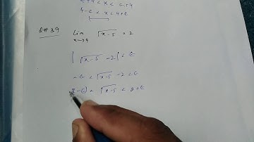 Exercise 2.3 || Question 39 || Thomas Calculus