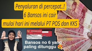 PENYALURAN DI PERCEPAT 6 BANSOS INI MULAI CAIR LEWAT POS DAN KKS