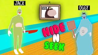Oggy and Jack playing Hide and jack scary granny mod Horror oggy game screenshot 5