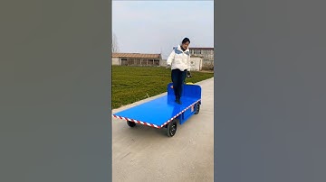 Reverse Riding Four-wheel Flatbed Car# Popular # Electric Four-wheel Flatbed Car