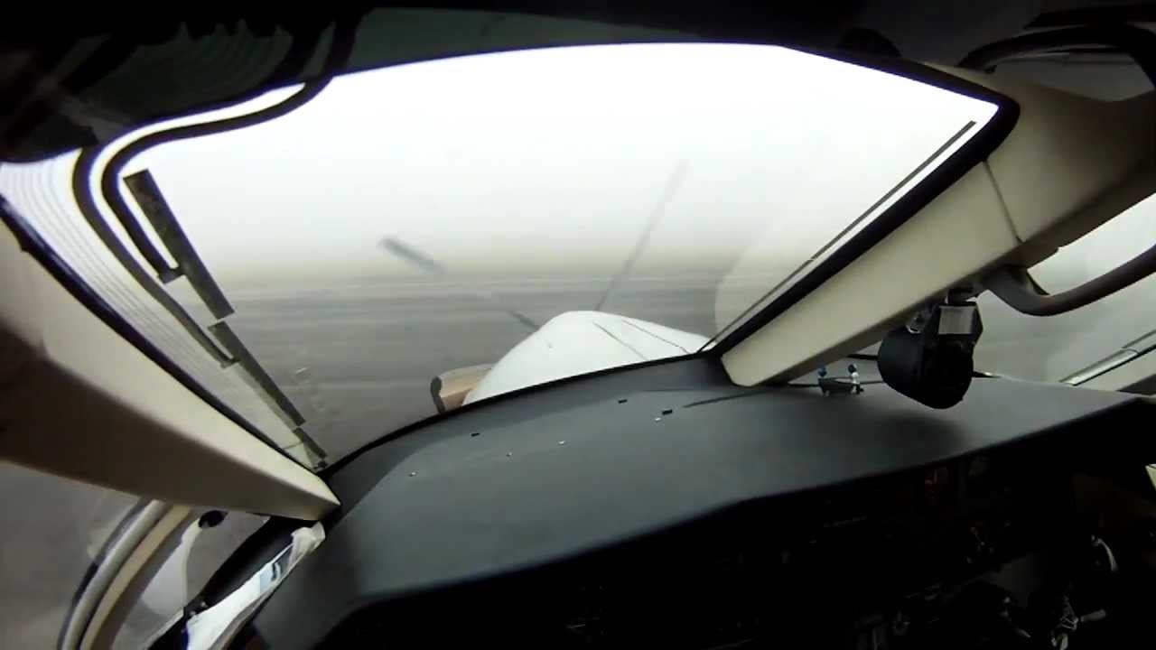Pilatus PC-12 Fog Takeoff (GoPro Pilot's view, NO MUSIC)