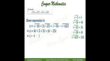 Value of an Expression in Square Root of Negative Numbers - Complex Numbers - Class 11 Mathematics