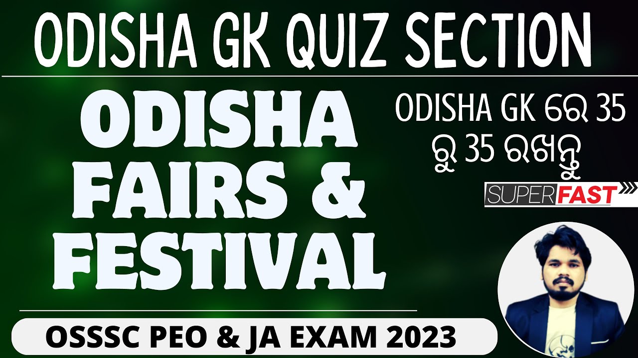 Ace Odisha Fairs and Festivals GK Class for OSSSC PEO Exam || Odisha General knowledge Questions