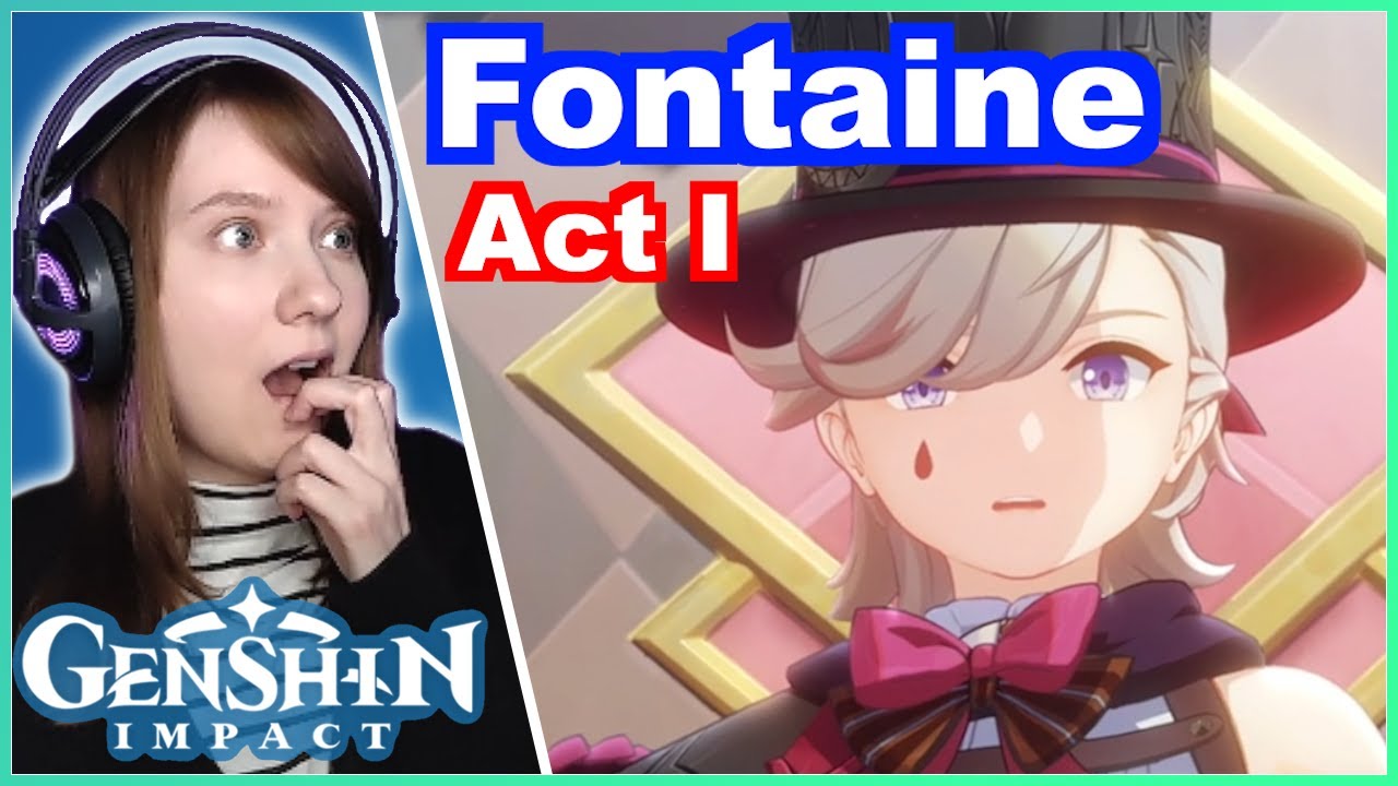 LYNEY'S MAGIC SHOW! FONTAINE Act 1 Reaction! - Genshin Impact PS5 Gameplay | Part 49 - YouTube