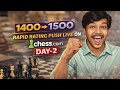 Road to 1500 ♟️ | 1400+ Rating LIVE Chess | Win & Learn 🔥