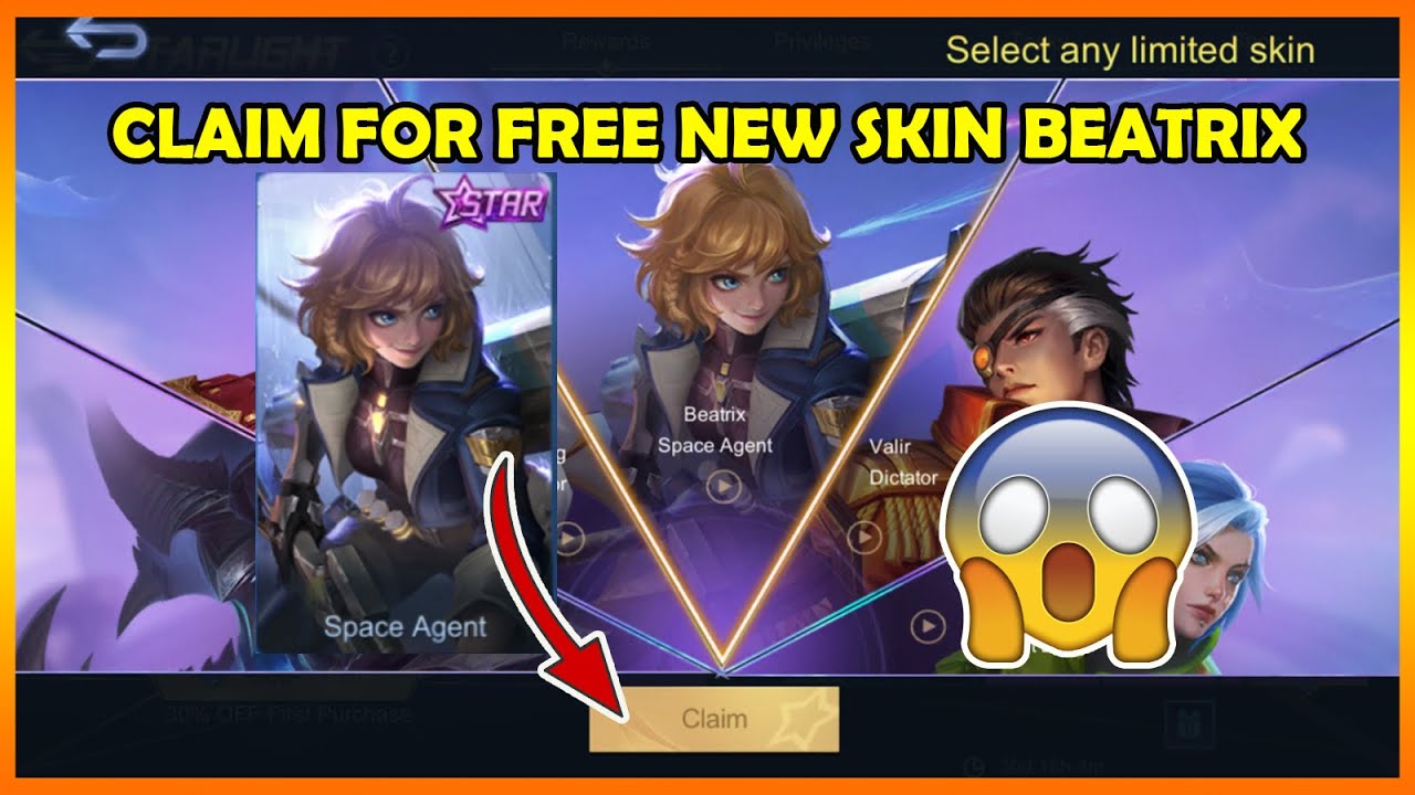 CLAIM FOR FREE NEW SKIN🔥 BEATRIX IN MOBILE LEGEND BANG BANG.