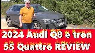 2024 Audi Q8 E-tron 55 quattro Full ELECTRIC CAR Review