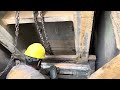 Jaw crusher toggle plate replacement work